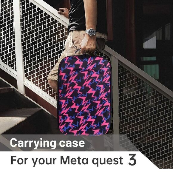 WUDFUME Carrying Case For Meta Quest 3 VR Headset - Picture 3 of 9